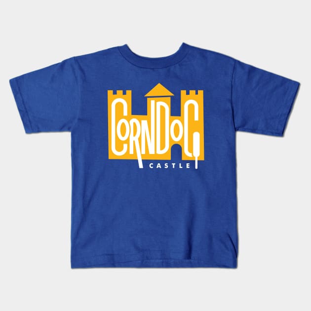 Corn Dog Castle — Yellow Kids T-Shirt by Nathan Gale